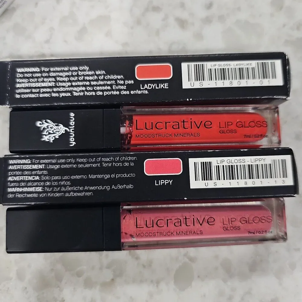Younique Lucrative lip gloss  NEW Ladylike and Lippy